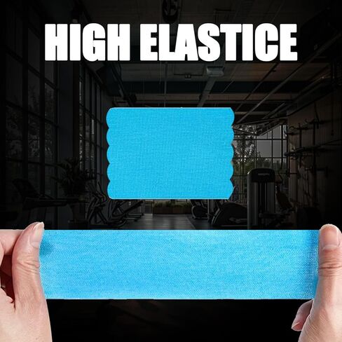 Extra Wide Kinesiology Tape Precut Strips, (4" x 10",10Pcs) Waterproof Breathable Latex Free Tape for Ankle Wrists Knees Elastic Running Tennis Swimming Football Sports Activities Tapes (Flesh) in Saudi Arabia