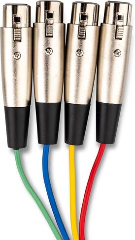 هوسا XLR-401.5 XLR3M إلى XLR3F ثعبان، 1.5 قدم in Kuwait