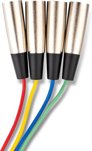 هوسا XLR-401.5 XLR3M إلى XLR3F ثعبان، 1.5 قدم in Kuwait