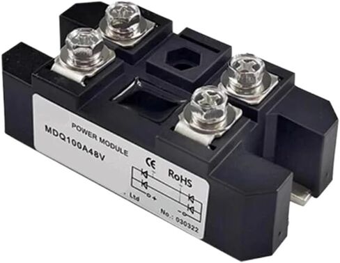 100A MDQ100A-12V 24V 36V 48V 60V 220V 600V 800V 1000V 1200V 1600V MDQ100A Single-Phase Rectifier Bridge AC-DC Module 100Amp 160(MDQ100A 800V) in Saudi Arabia