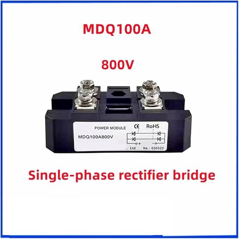 100A MDQ100A-12V 24V 36V 48V 60V 220V 600V 800V 1000V 1200V 1600V MDQ100A Single-Phase Rectifier Bridge AC-DC Module 100Amp 160(MDQ100A 800V) in Saudi Arabia