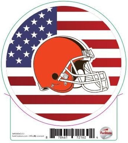 ملصق لاصق على شكل دائرة علم من Fan Creations NFL Pittsburgh Steelers مقاس 3 بوصة in Kuwait