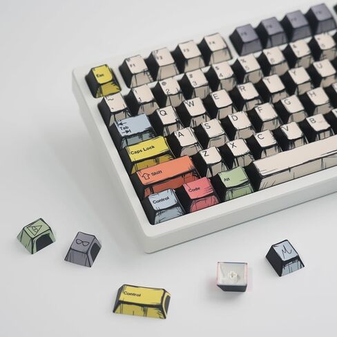 137 غطاء مفاتيح PBT، مجموعات أغطية مفاتيح باللونين الأبيض والأسود، تقنية MXD (مضادة للغرق، مضادة للخدش، مضادة للبهتان)، مناسبة 100% للوحة المفاتيح الميكانيكية المختلفة، الأنماط الموصى بها لأحداث الرياضات الإلكترونية 5AS in Saudi Arabia