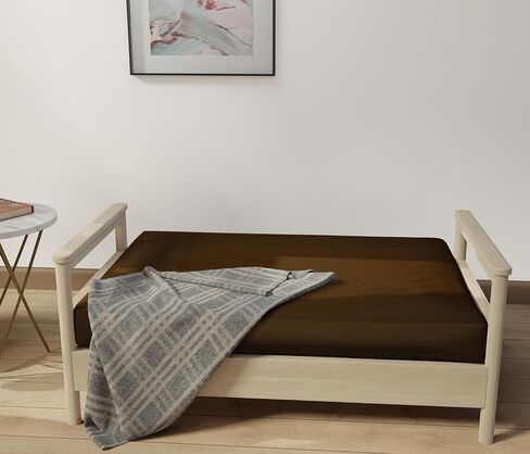 أغطية LANE LINEN Futon بالحجم الكامل، أغطية منزلقة من القطن بنسبة 100%، غطاء مرتبة كامل الحجم لسرير أريكة الفوتون، غطاء أريكة قابل للطي بدون ذراع، غطاء أريكة بسحاب - أزرق مخضر in Kuwait