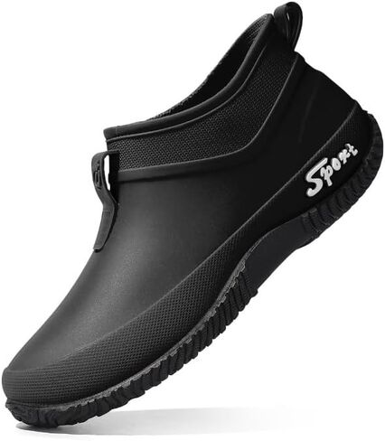 Women Rain Boots Waterproof Ankle Boots with Anti-Slip Sole Outdoor Slip-On Garden Shoes for Kitchen & Outdoor, Rain Shoes in Saudi Arabia