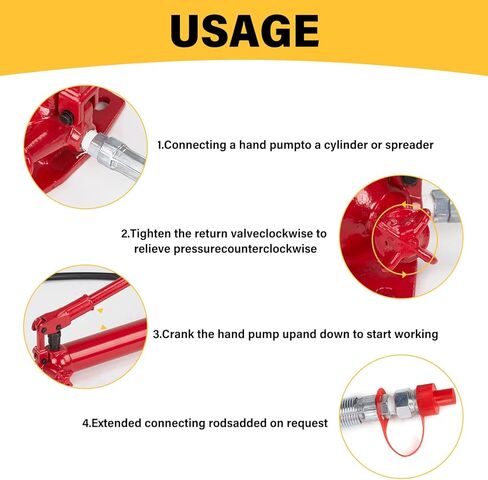 20000 رطل 10 طن رافعة أرضية هيدروليكية استبدال ذاكرة الوصول العشوائي متوافق مع Porta Power Kit Steel in Kuwait