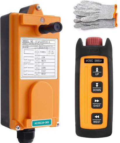 Hoist Crane Wireless Remote Control 4 Channel Button Mini Industrial Radio Controller for Overhead Crane in Saudi Arabia