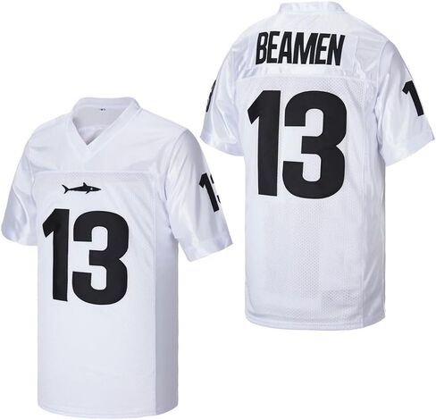 luqiaomaoyi Willie Beamen #13 Jamie Foxx Any Given Sunday Sharks Movie Men Football Jersey Stitched in Saudi Arabia