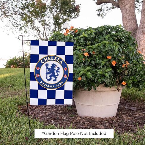 علم حديقة Desert Cactus Chelsea FC - لافتة كرة القدم لندن بلو ليونز مقاس 19 × 12 بوصة، للعرض والمناسبات الخارجية (علم الحديقة D) in Saudi Arabia