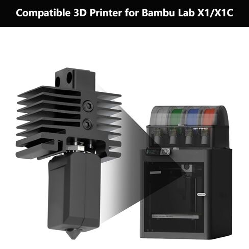 TZ2.0 Pro 0.4MM Hotend for Bambu Lab X1/X1C, Heat Block Structure Upgrade Hotend Assembly with Hardened Steel Nozzles, Thermistor, Ceramic Heater Hot End Replacement for X1 Series in Saudi Arabia