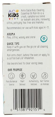 AURA CACIA Kids Clearing Aromatherapy Roll-On، 0.31 FZ in Saudi Arabia