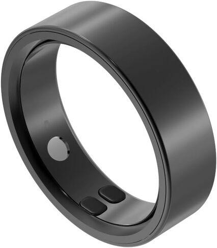 Famous Tech Shop Smart Health Ring Fitness Tracker with Heart Rate Sensor and Sleep Monitoring, Bluetooth Wearable Ring for Activity Tracking Calories Steps and Wellness Insights, Tarnish Size 9 in Saudi Arabia