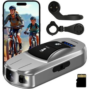 Pocket Bike Camera Front & Rear with Gravity Anti-Shake, 7H Loop Recording Waterproof Video Recorder for Cycling, 2000mAh Mini Action Cam for Vlogging, Sports, Travel – POV Camera for YouTubers in Kuwait