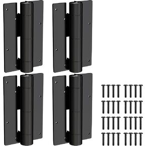 2 Pack Self Closing Hinge 5-3/4" Matte Black Auto Close Door Hinges，Adjustable Commercial Grade Auto Self-Closing，Aluminum Gate Hinges for Metal Gates in Saudi Arabia