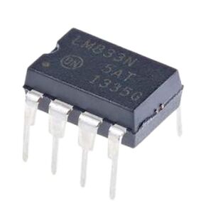 على أشباه الموصلات LM833NG/NOPB LM833NG LM833 IC مضخم صوت تشغيلي مزدوج عالي السرعة Op-Amp DIP-8 IC صديق للوحة التجارب (حزمة من 10) in Kuwait