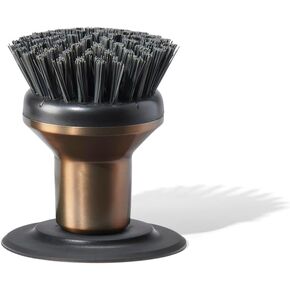 Curio Home Goods Ionic Palm Brush, Magnetized to Stand Upright, Stainless Steel with Replaceable Head, Bronze in Saudi Arabia