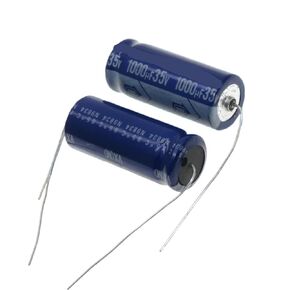 5 قطعة محوري من خلال ثقب أفقي مُكثَّف كهربائيًا 1000 فائق التوهج 35V 13X30MM in Kuwait