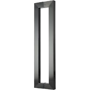 Heavy-Duty Commercial Grade-304 Stainless Steel Push Pull Door Handle/Barn Door Pull Handle/Glass Door Pulls, Full Brushed Black Titanium Finish (600 x 562mm) in Saudi Arabia