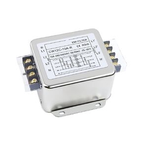 CW12C AC 380V Three-Phase Four-Wire Power Filter Bolt-Type S Terminal Rail R 10A 20A 30A 40A(CW12C -30A -R Terminal Rail) in Saudi Arabia