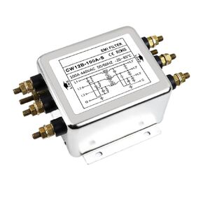 Three-Phase Three-Wire CW12B Power Filter 380V Inverter S Bolt Type R Terminal Rail Type 20A 30A 40A(CW12B -70A -S Bolt Type) in Kuwait
