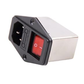 Filter CW2B-10A-T with Switch Socket Type Fuse Type IEC Three-in-one(CW2B -3A -T red Light 3A) in Kuwait