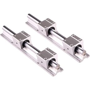 Professional 2pcs/Set Linear Rail SBR10 300/500/600/1000mm Block Supported Slide Shaft Rod Guidewith 4Pcs SBR10UU Bearing Blocks for CNC(500mm) in Saudi Arabia