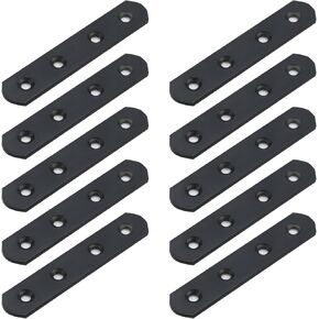 T Tulead الأقواس المعدنية 4-Hole دعامة مستقيمة مضمد مرآة بين قوسين مسطح 4 بوصة طول دعامة زاوية 10 قطعة مع براغي تثبيت in Kuwait