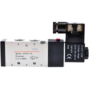 صمام الملف اللولبي 4V310 4V320 4V330 220V 110V 24V 12V محطة/جروميت نوع واحد/مزدوج 1 قطعة (4V330E-08 ، تيار مستمر 24 فولت) in Kuwait