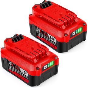 TREE.NB Upgraded 20V 6.0Ah Replacement for Craftsman V20 Battery Compatible with Craftsman 20 Volt Lithium Battery CMCB202 CMCB202-2 CMCB204 CMCB204-2 CMCB201 (2Pack) in Saudi Arabia