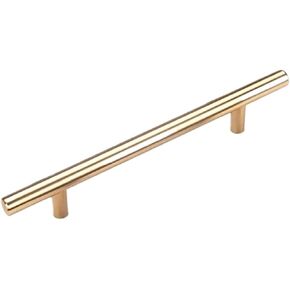 Handle Handles for Cabinets and Drawers Aluminum Kitchen Drawer Wardrobe Handles Diameter 12MM(Gold,128mm Hole) in Kuwait