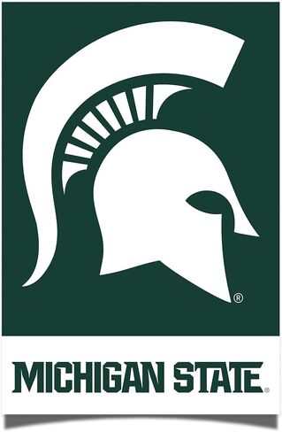 Desert Cactus Michigan State University Poster MSU Spartans 11 x 17 Inch Room Office Décor Decoration Official Fan Gear (11x17 inch,Version 1A) in Saudi Arabia