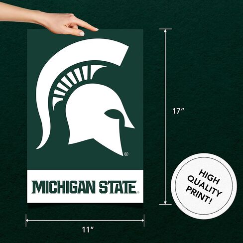 Desert Cactus Michigan State University Poster MSU Spartans 11 x 17 Inch Room Office Décor Decoration Official Fan Gear (11x17 inch,Version 1A) in Saudi Arabia