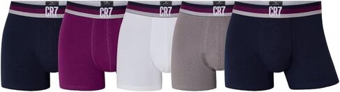 CR7 Men's Trunk 5-PACK in Travel Zip Bag [Black & Gold] (Medium) in Saudi Arabia