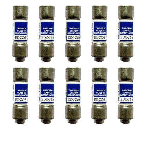 10 عبوات جديدة من EDCC-6 EDCC 6 EDCC-6A 600Vac صمامات تأخير الوقت، EDCC-6A صمامات خرطوشة رفض الفئة CC الحالية in Kuwait