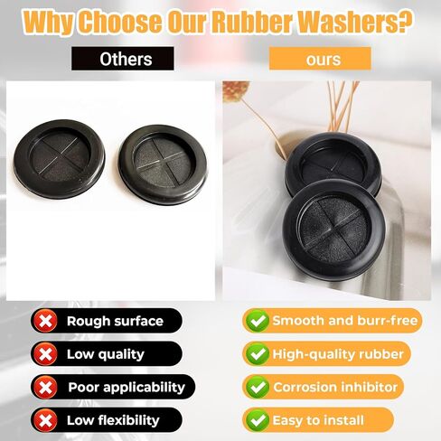 8 PCS 1 1/2 Rubber Grommet, Grommet 1 1/2, Rubber Grommets for Wiring, for 1-1/2"Drill Hole, Double-Sided Rubbers Hole Plugs with Retractable Box Knife for Wiring, Automotive, Plumbing, Electrical in Saudi Arabia
