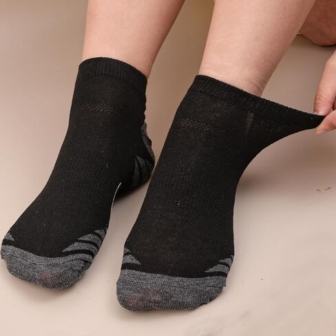 3 Pairs Mens Cushioned Ankle Socks, Low Cut Casual Socks for Women Men for Running, Cycling, Exercise Gifts for Friend Family in Saudi Arabia