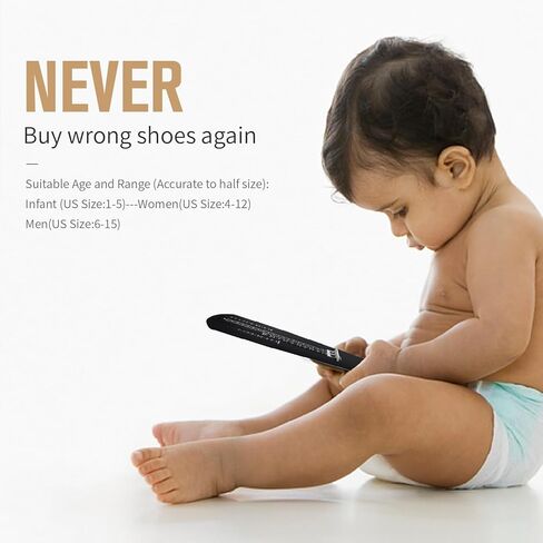 Kids Foot Measuring Device Shoe Sizer for Infants and Children Accurate Foot Length Measurement Tool in Saudi Arabia