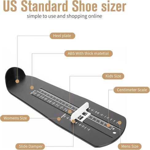 Kids Foot Measuring Device Shoe Sizer for Infants and Children Accurate Foot Length Measurement Tool in Saudi Arabia
