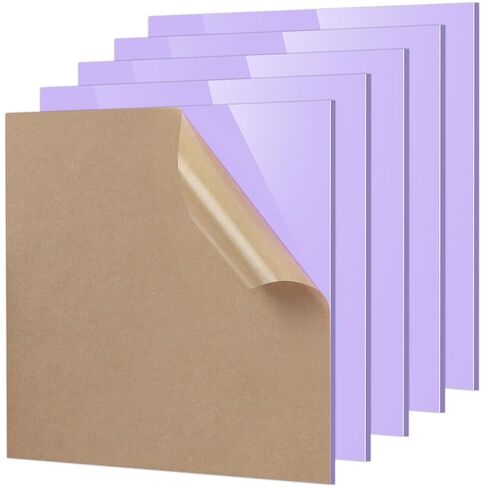 Adrattnay Acrylic Sheets 1/8 Thick, 5Pcs 12 x 12 Wooden Acrylic Sheets 3 mm for Laser Cutting, Wood Grain Acrylic Sheets Acrylic Bulk with Protective Paper for Laser Engraving Material DIY Crafts in Saudi Arabia