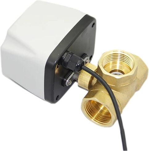 1/2 3/4 1 2 Inch Three Way Motorized Ball Valve Brass Electric Wire Two Control 1Pcs(T TYPE_12VDC_CR02) in Saudi Arabia