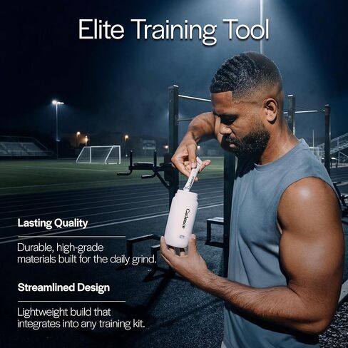 زجاجة مياه للتدريب Cadence Core 550 - زجاجة رياضية خفيفة الوزن 550 مل لركوب الدراجات والجري - صمام علوي قلاب خالٍ من مادة BPA ومضاد للتسرب - تصميم نحيف يناسب أقفاص الدراجة القياسية وسترات الترطيب in Kuwait