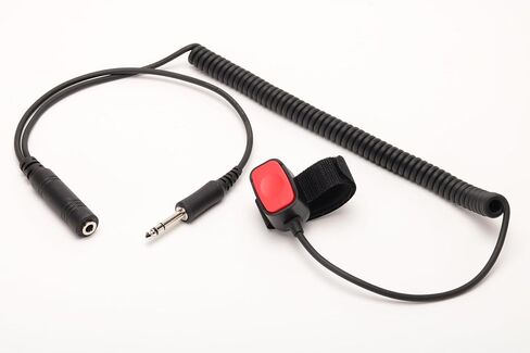 Wirenest® Aviation PTT Button with Velcro Strap – Inline Push-to-Talk Switch with 5.2 mm PJ Plug and Jack – for GA Headsets, Intercoms, and Handheld Transceivers in Saudi Arabia