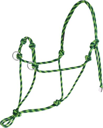 Harrison Howard Poly 4 Knot Side Pull Rope Halter with Rings Rope Training Halter for Horse - Style 6 in Saudi Arabia