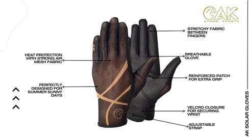 AK Summer Breathable Gloves – Embossed Synthetic Grip Palm, Air Mesh Back, Adjustable Velcro Wrist Closure, Lightweight Stretch Design for Sunny Weather AKRS-7007 in Saudi Arabia