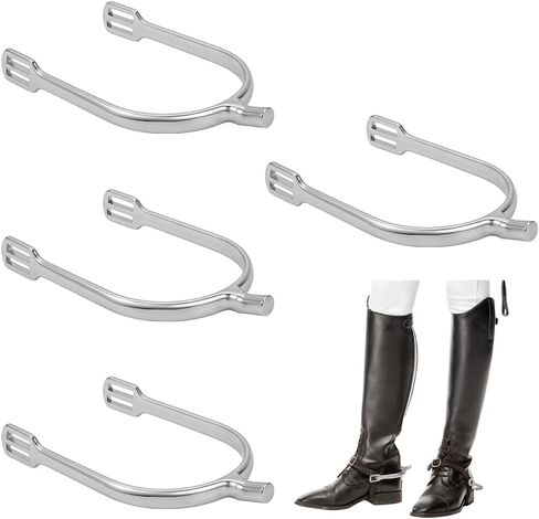 BENECREAT 2 Pairs Zinc Alloy Cavalry Spurs, Western Cowboy Horse Spurs for Horseback Riding Equestrian Boots in Saudi Arabia