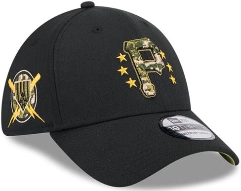 New Era Pittsburgh Pirates 39THIRTY 2024 Armed Forces Day Authentic Collection Stretch Fit Cap, Hat in Saudi Arabia