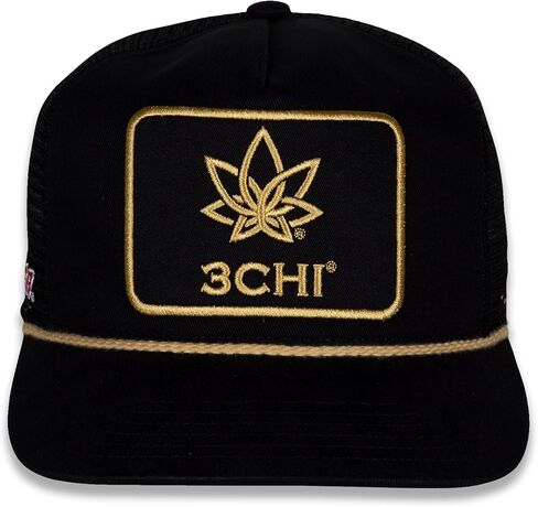 Checkered Flag Sports Kyle Busch #8 NASCAR 2024 3CHI Patched Sponsor Brushed Twill Black Rope Hat in Saudi Arabia