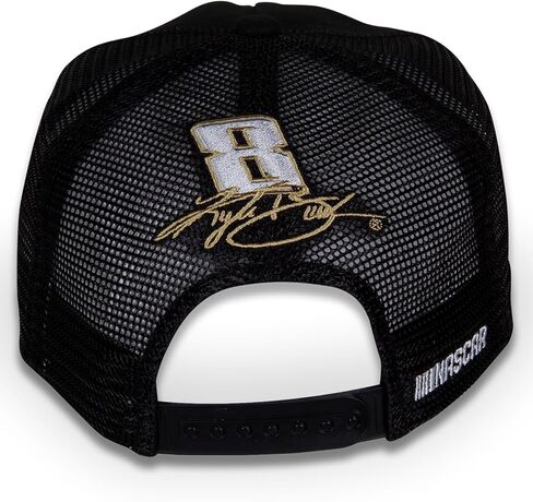 Checkered Flag Sports Kyle Busch #8 NASCAR 2024 3CHI Patched Sponsor Brushed Twill Black Rope Hat in Saudi Arabia