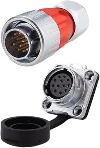 12 pin power signal connector male and female socket waterproof metal in Saudi Arabia