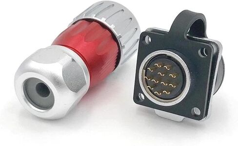 12 pin power signal connector male and female socket waterproof metal in Saudi Arabia